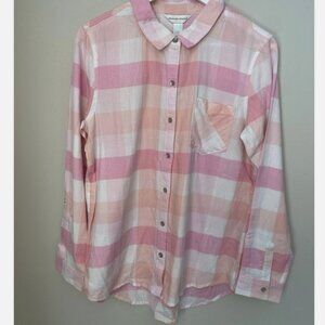 Pink & White Plaid Shirt